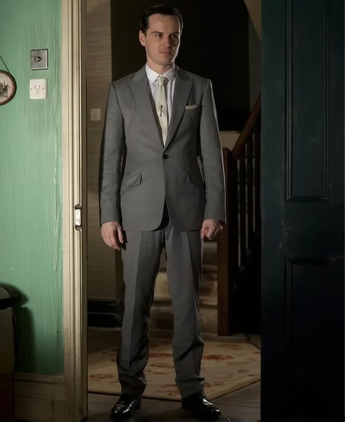 nixxie-fic:  Jim Moriarty Promo shots from BBC Sherlock Season Two Episode  ‘Reichenbach fall’ -  Also: Moriarty Apple with white bg Promo picture here: (x)  Reichenbach production stills:  (John in Court) (Sherlock & the reporter)  (Sherlock