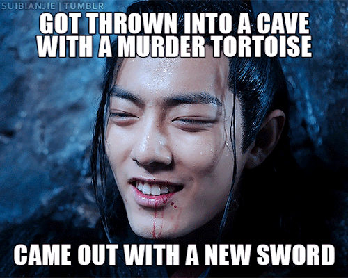 suibianjie:



things that totally happened on The Untamed (Yiling Laozu + this meme) 