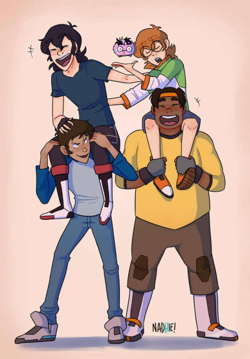 nadhie: FORM VOLTRON! They found a replacement until the real Shiro comes back (click for better res