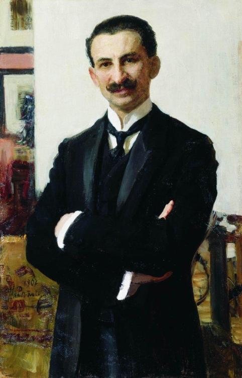 artist-repin:Portrait of G.I. Shoofs, 1907, Ilya Repin