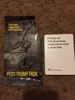 sincerelybex:  zelly-fangirl: just in case we all forgot how insane the Cards Against Humanity people were   I love them. 