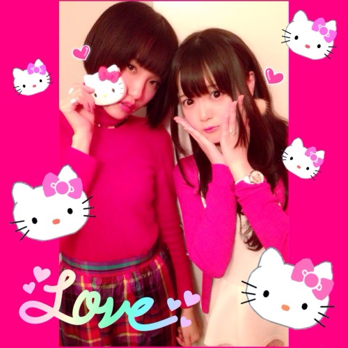 makimisawa: I love pink！I love hello kitty！