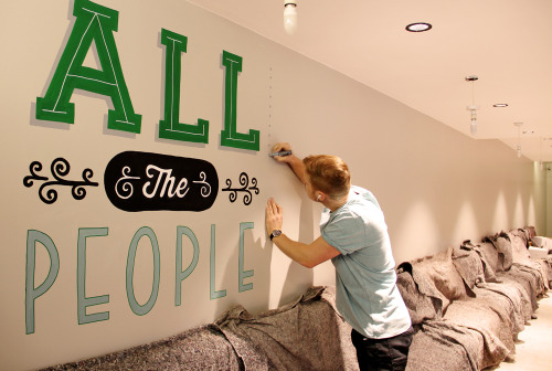 typostrate:Wall for Typography  Typographer and Designer Tobias Hall was asked from the Holid