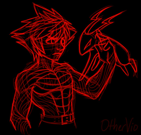 othervio:  Some doodles of Vanitas. Most of these are inspired by Discord shenanigans :V(For context in the 4 bottom panels, I headcanon that Vanitas is as thin as the other three boys, and the darksuit he wears is actually padded like those superhero