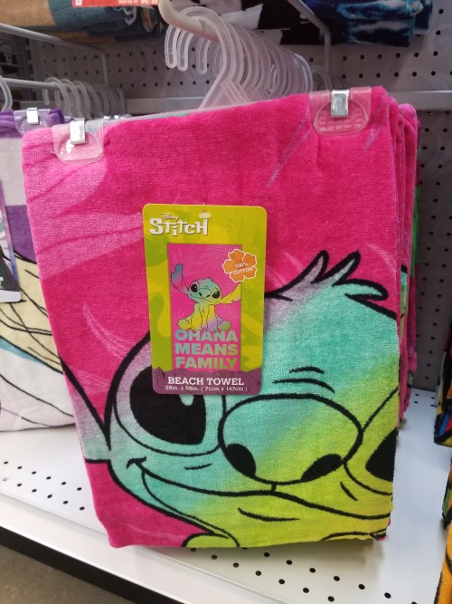 Stitch Towel at Meijers!Almost bought it cause you know I love alternative colored Stitches ..but