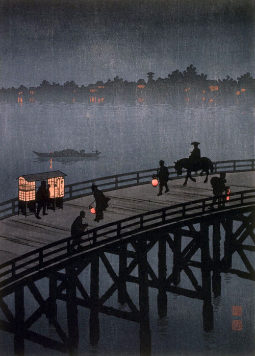 retroavangarda: Hiroshima Koho – Night View of Ohashi Bridge