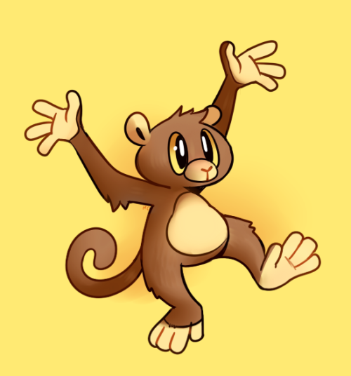 I felt like doodling a primate!