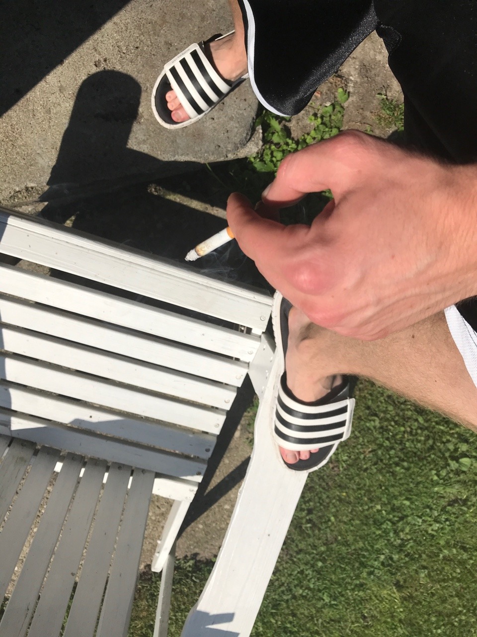 basketballshortsbro:  Need a fag to worship my slides and blow me while I smoke