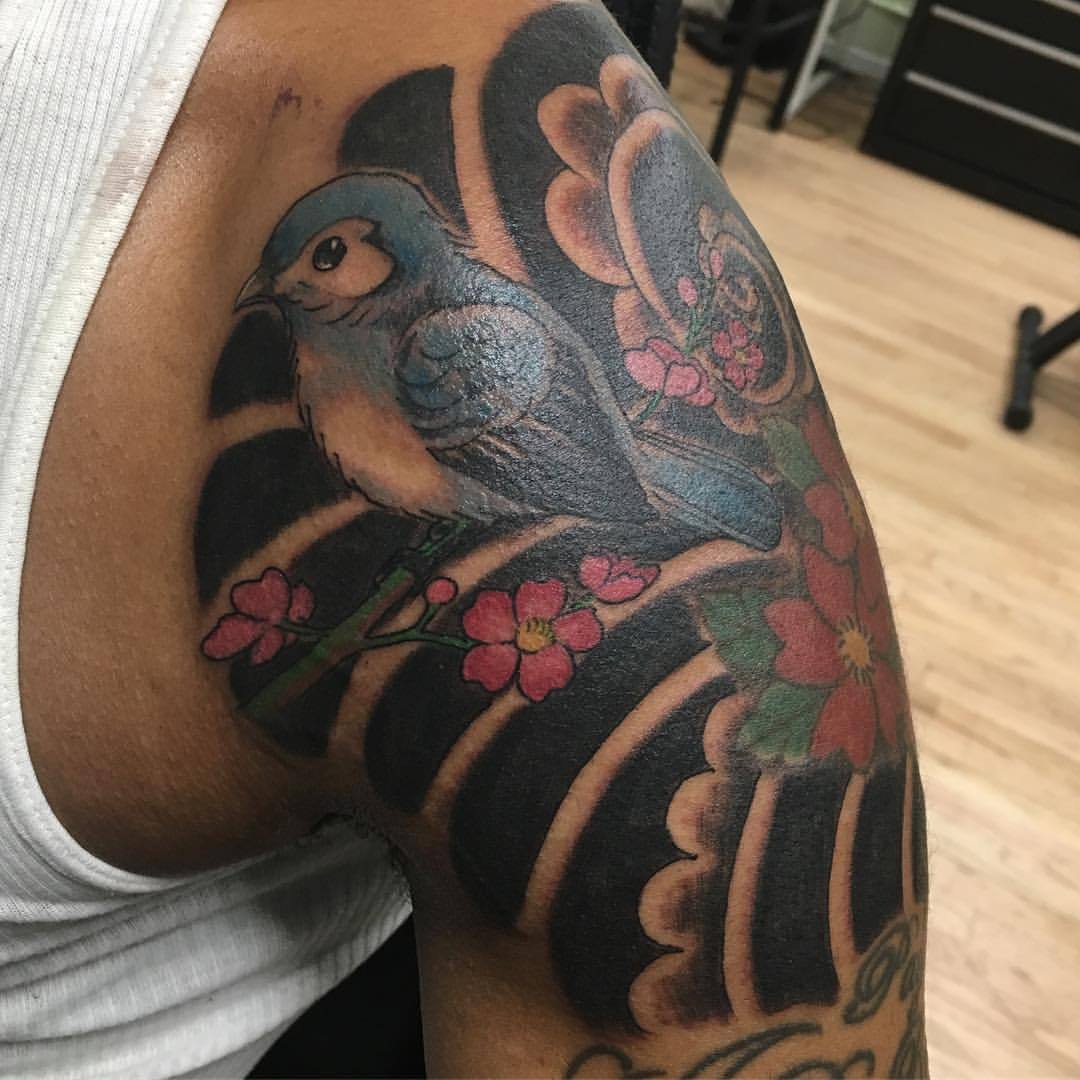 Japanese Bird Tattoo Idea  BlackInk