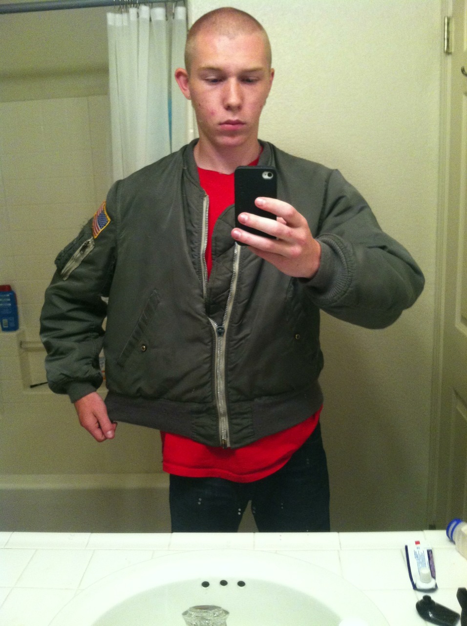 skin-and-tonic:  I’ve got this flight jacket that’s really flat, anyone have