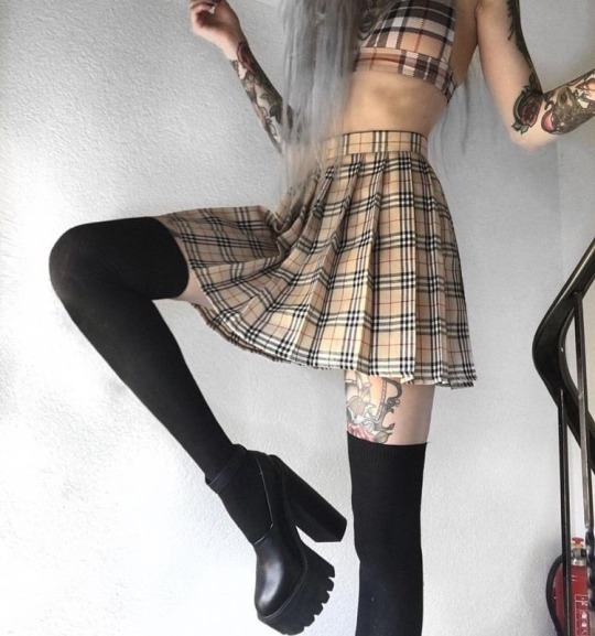 Skirts and thigh highs