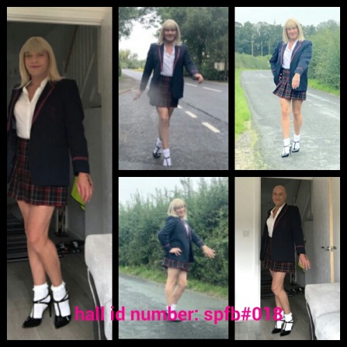 sissyhallofshame: hallofshamehumiliationcompetion: Here he is the sissy pansy school girl winner, as