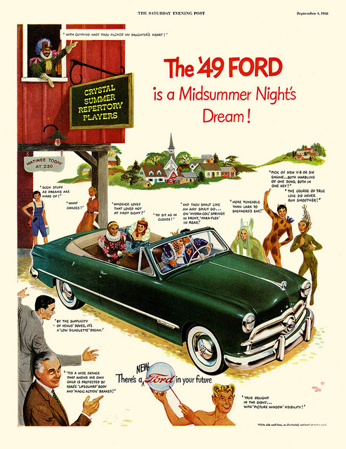 imperialgoogie:  ai55:  Shakespeare Shills For Ford by paul.malon on Flickr.  Ford