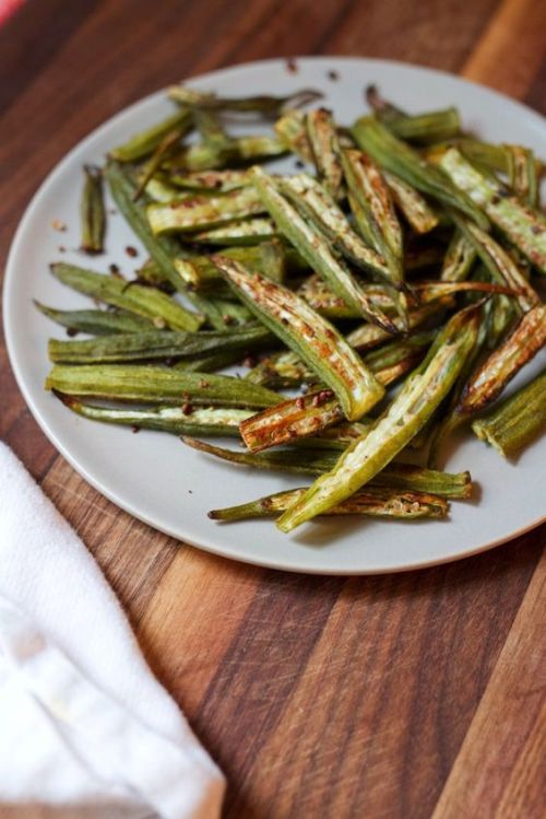 Oven Roasted Okra