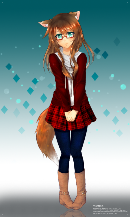 Commission I did the other day :&gt;  For Jenny@twitter. Thank you!I’m open for commi