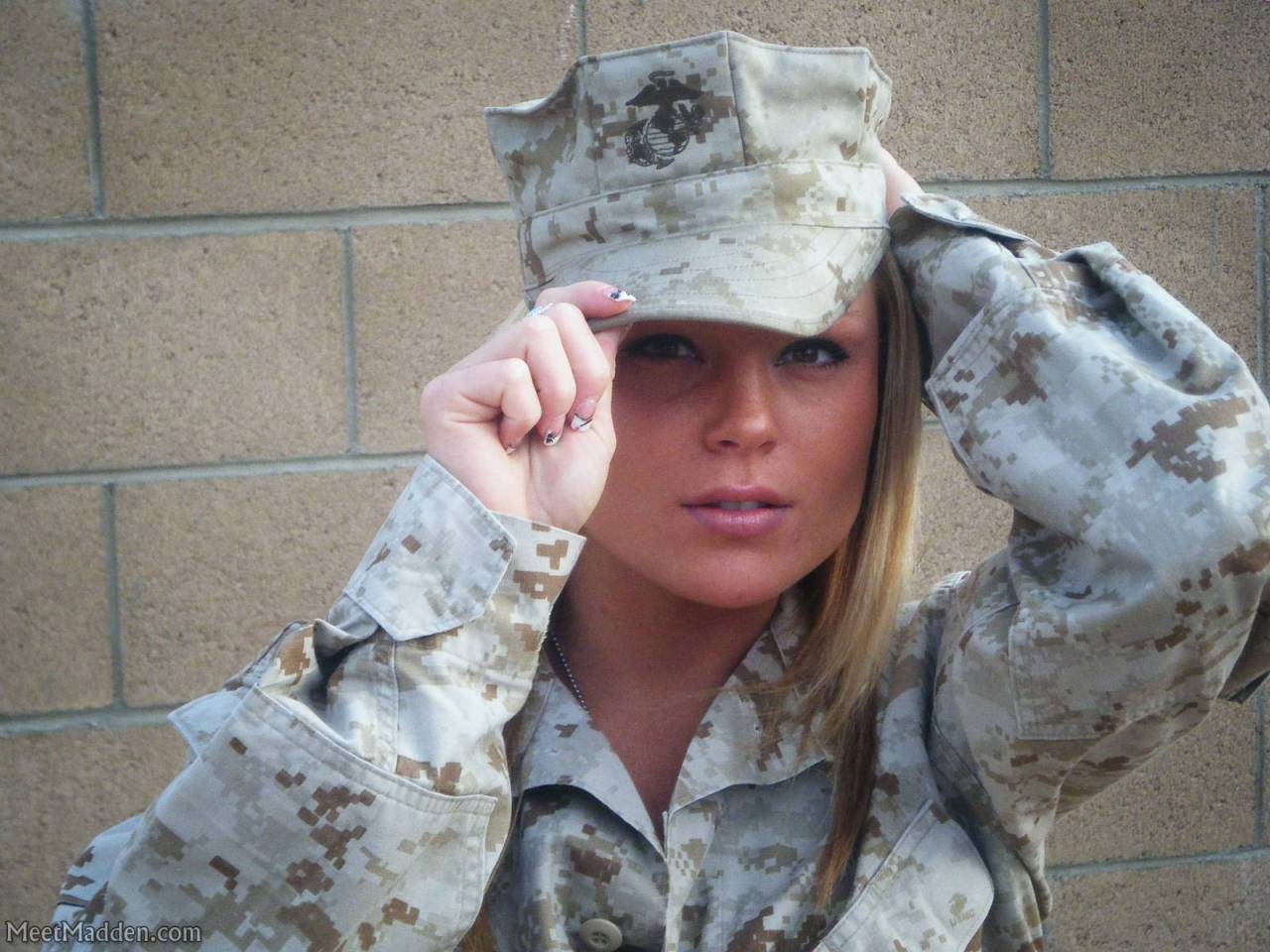 miscellaneous-pleasures:  Madden…fake military…but hot