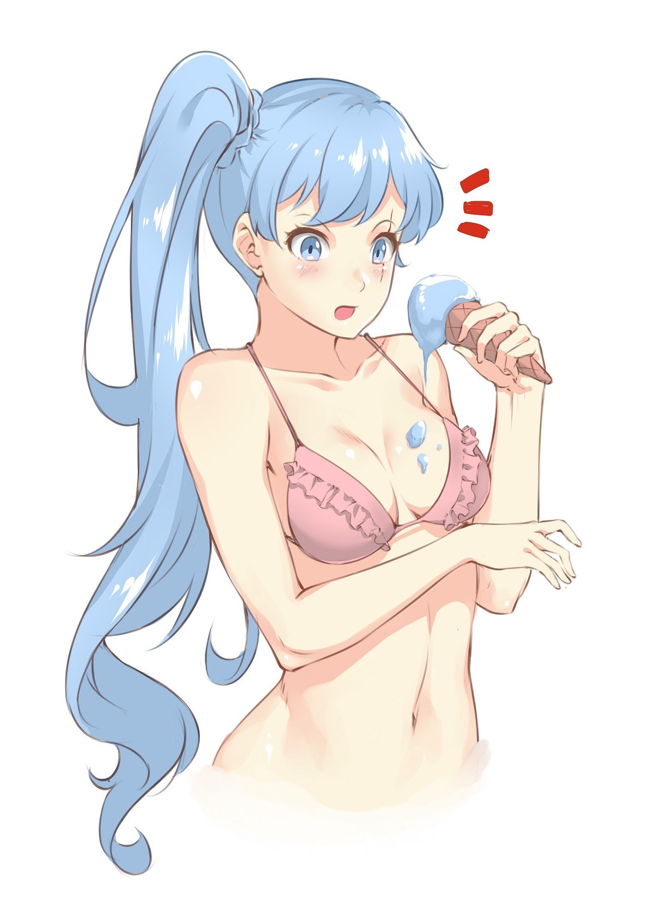 hidethisfolder: lulu-chan92:  whoops   ( ͡° ͜ʖ ͡°)   morning doodle  weiss