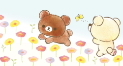 k-orilakkuma:  なかよく追いかけっこ♪