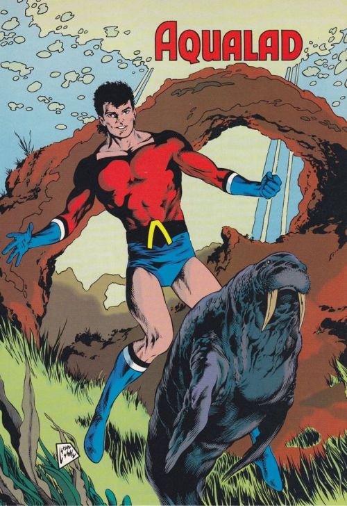 Aqualad’s entry from Who’s Who in the DC Universe (1990 Looseleaf Edition), February 199