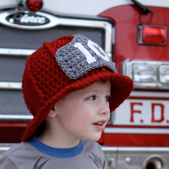 Crochet an Adorable Firefighter Helmet - Perfect DIY For the Budding Cosplayer: 👉  🚒