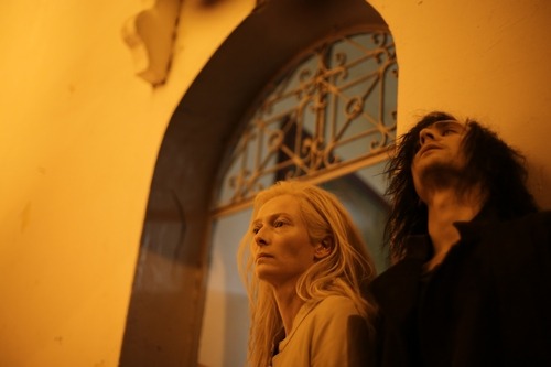 catgoboom:  nessuno:  torrilla:  Tom Hiddleston and Tilda Swinton as Adam and Eve in Only Lovers Left Alive (x)  so it’s loki the frost prince with narnia’s ice witch  how dare you  #inlove #obsessed