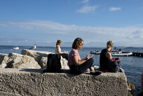Siamo Ancora Ad Ischia Per Il VI Workshop Napoletano Degli Urban Sketchers. Difficile Trovare Un Luogo
