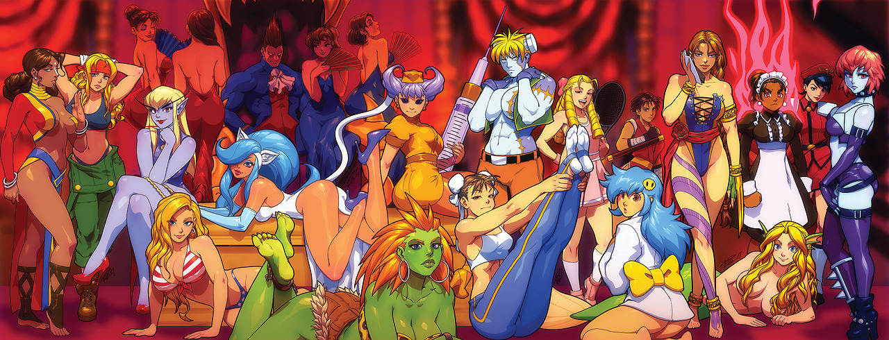 robscorner: All the Midnight Bliss covers for UDON’s Street Fighter vs. Darkstalkers miniseries