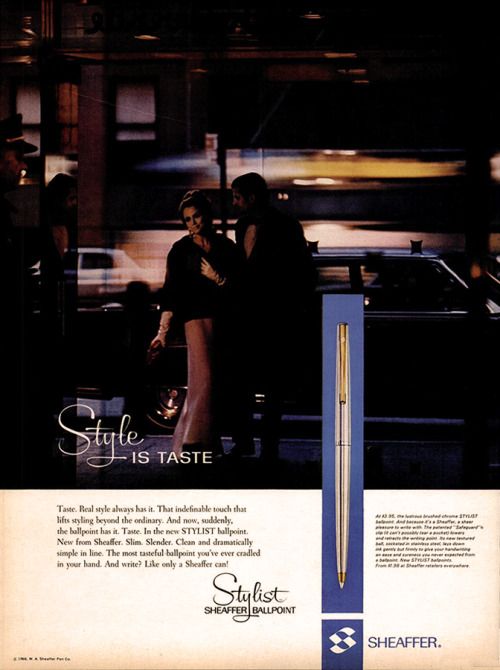 Sheaffer Stylist Ballpoint Pen, 1966