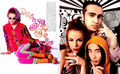 evilrashida:@ladymisskier and Deee-Lite photographed by Steven Meisel styled by Anna Sui with makeup