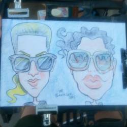 Caricature drawn at Dairy Delight! #mattbernson #caricaturist #Caricatures #drawing #artstix #art #ink  (at Dairy Delight Ice Cream)