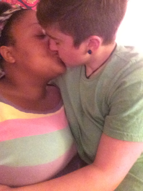 polylove-girls-blog:naturalqueersmoke:My partners, tinytransman and thecuspofrevolution. Christiana 