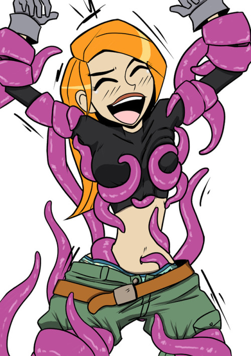 superticklefighter:2 variants of the lovely Kim Possible commissioned by Ticklehorny