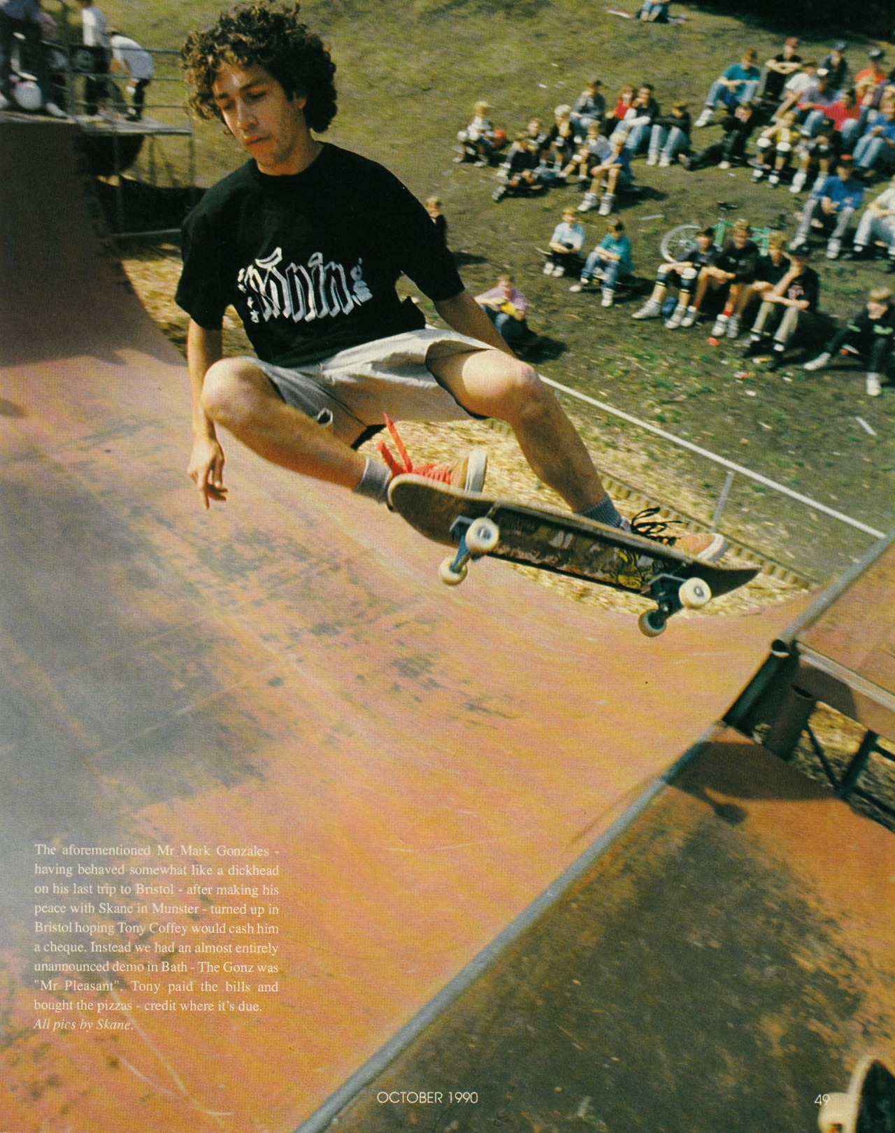 scienceversuslife:Gonz by Skane. Skateboard! magazine, October 1990.