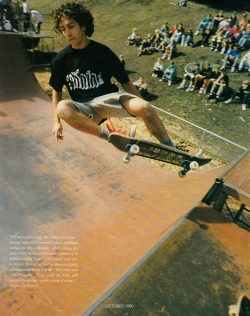 Scienceversuslife:gonz By Skane. Skateboard! Magazine, October 1990.