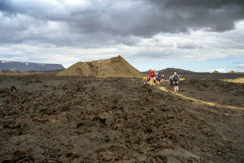 1997: Krafla caldera sits upon the divergent boundary between the North American Plate and the Euras