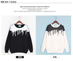 alt-taobao:  black and white drippy sweaters