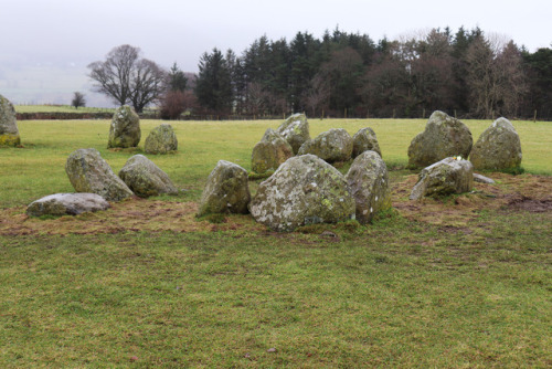 Castlerigg Stone Circle, Winter Solstice 2017.One of the earliest stone circles in the United Kingdo