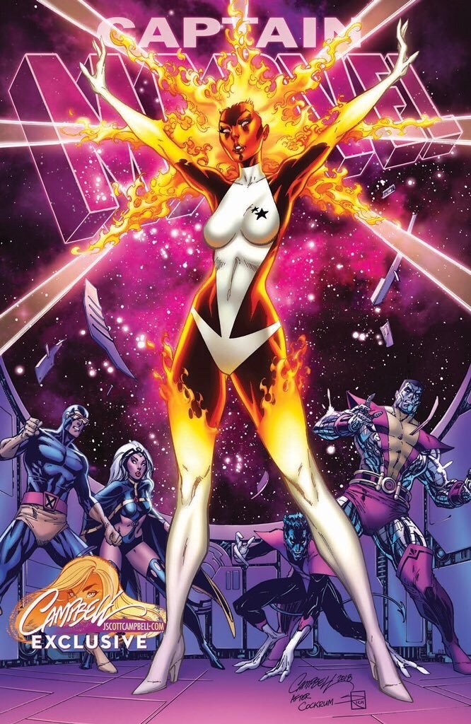 wookiee-monster2:  Carol DanversU.S. Air Force PilotMs. MarvelWarbirdBinaryCaptain Marvelart by  J. Scott Campbellinspired by Dave Cockrum 