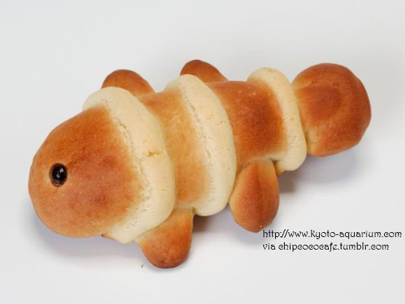 chipcococafe:  Sweet Breads from Kyoto Aquarium Jelly fish- Fluffy white bread with