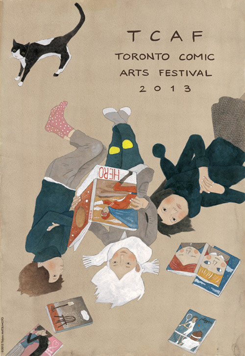 torontocomics:  TCAF 2013 Poster by Taiyo Matsumoto. Lettering by Michael DeForge.
