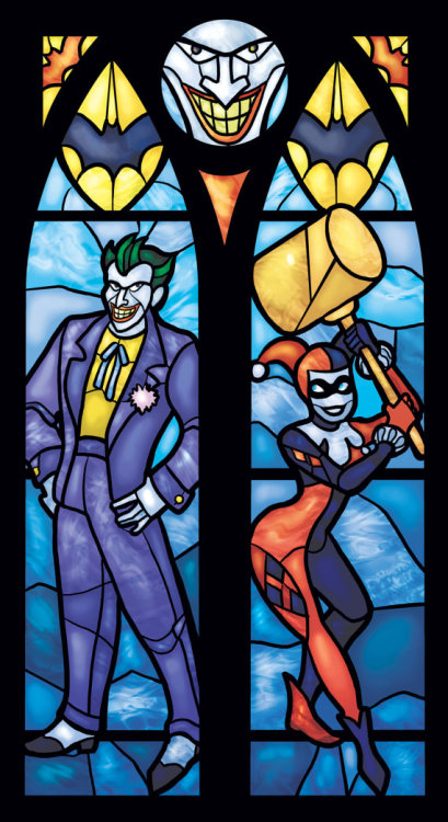extraordinarycomics:     Stained Glass Prints by Fay Productions   