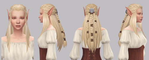 … Fast conversion or probably retopology of WoW hair. Kinda hi-poly, but still ok for a long 