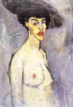 artist-modigliani:  Nude with Hat, Amedeo