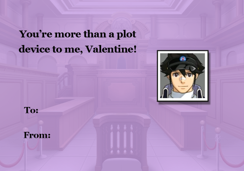 eggtempest:happy valentines day from the whole ace attorney gang <3