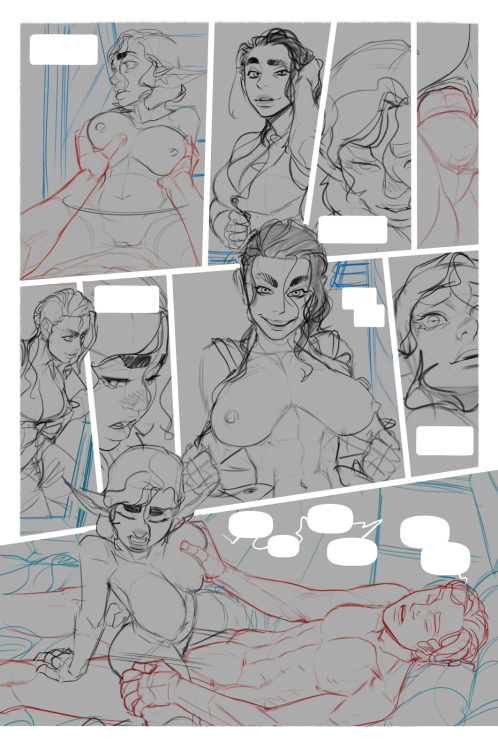 Sketches/lines for pages 9-12buttsmithy.comhttps://www.patreon.com/InCaseArt