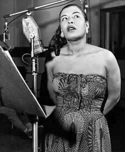 Billie Holiday. Photographed by Phil Stern.