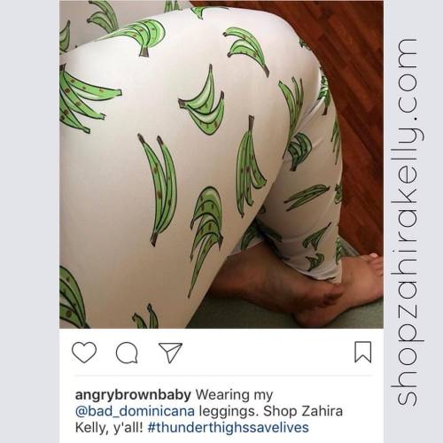 the amazing @angrybrownbaby in my platano print leggings. ❤️❤️❤️❤️❤️at http://shopzahirakelly.com #l