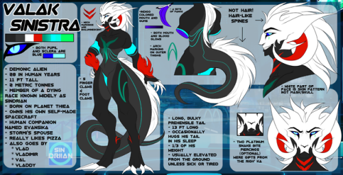 Reference sheet of my main OC Valak from Sept. 2017 It’s a little wonky so I’m going to 