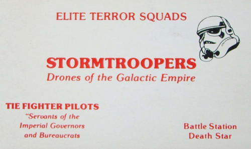 tiefighters:  Star Wars Business Cards (The Empire) Project by icowork  