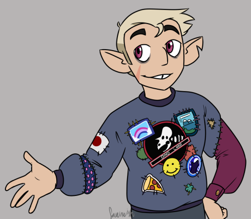 have not seen a single other person put him in The Sweater and i needed it desprately